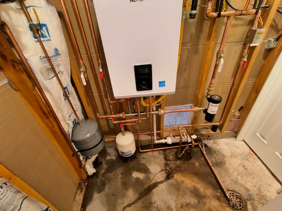 Water heater installation